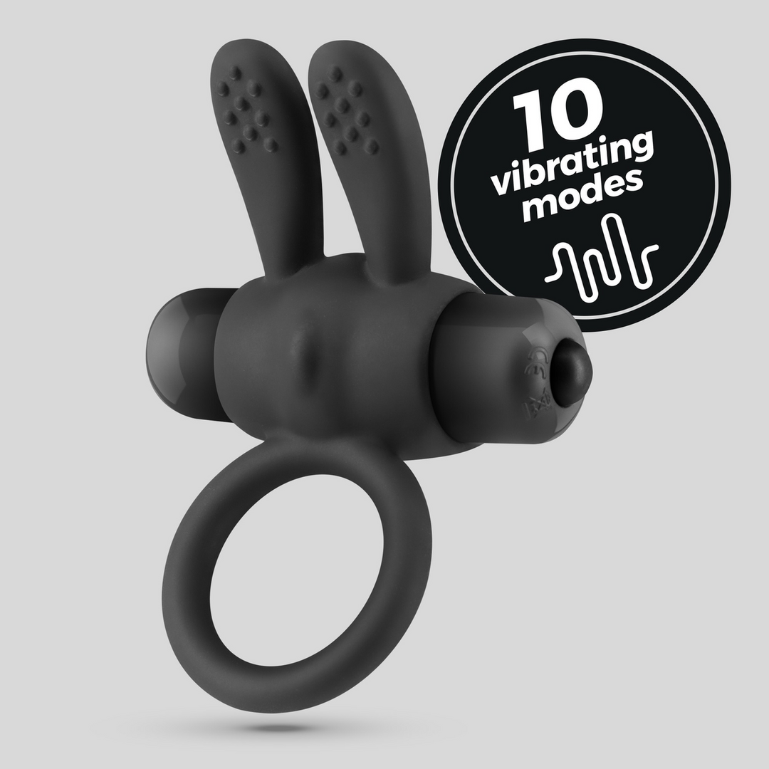 Pluto - Cockring with Vibrating Bullet - Black - Image 6