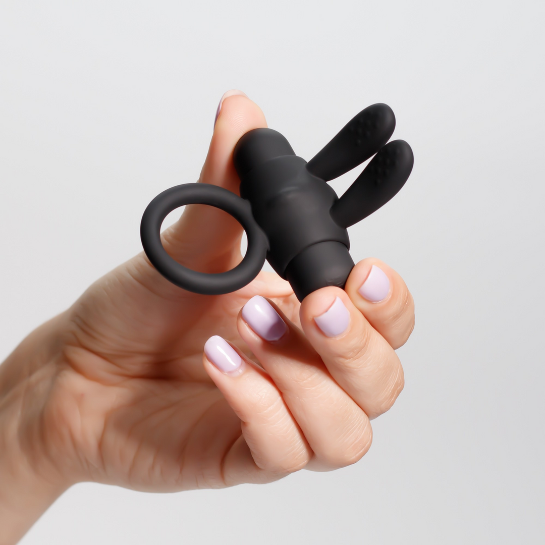 Pluto - Cockring with Vibrating Bullet - Black - Image 8