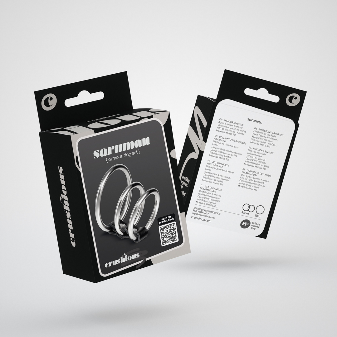 Saruman - Metal Cockring Set - Silver - Image 2