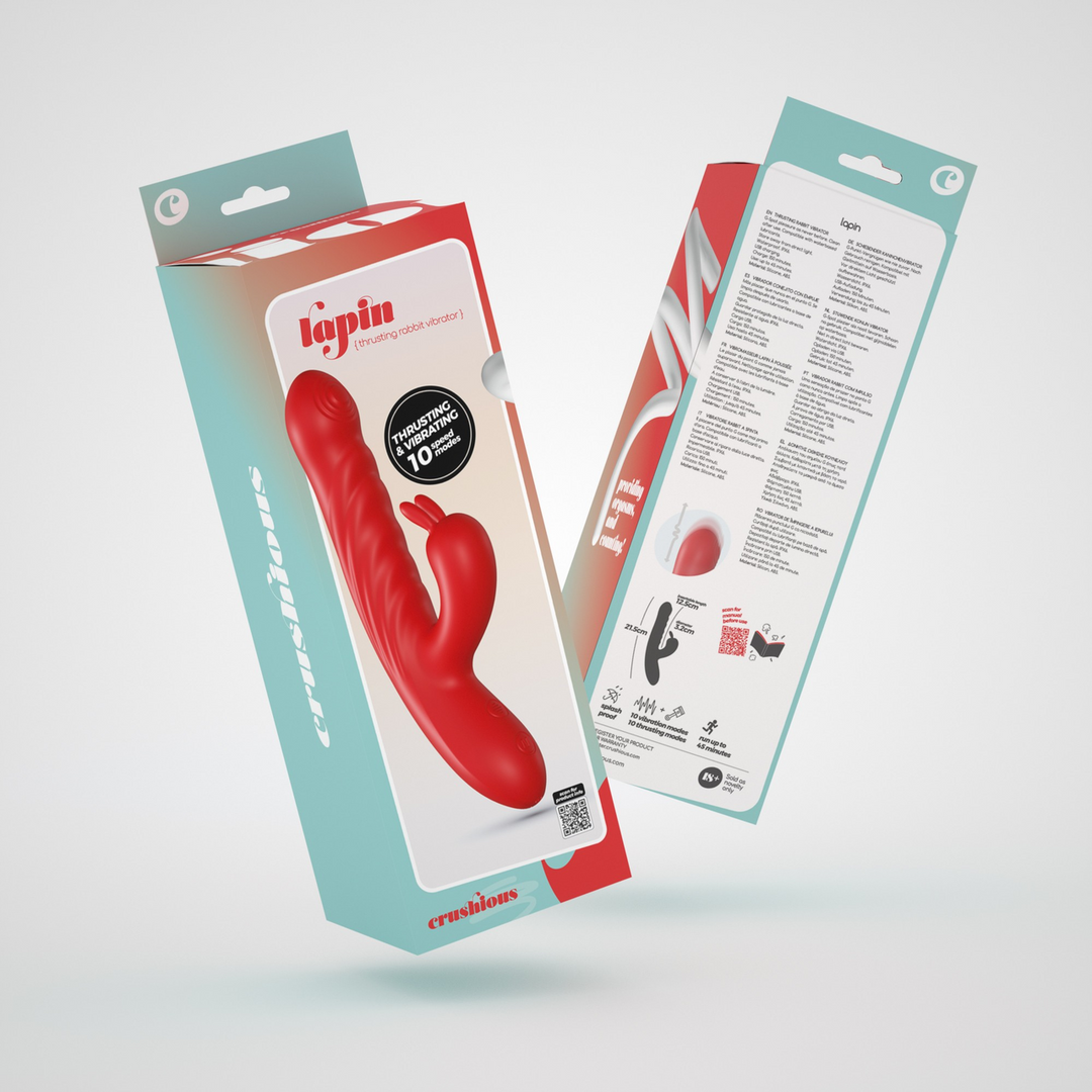 Lapin - Thrusting Rabbit Vibrator - Red - Image 2