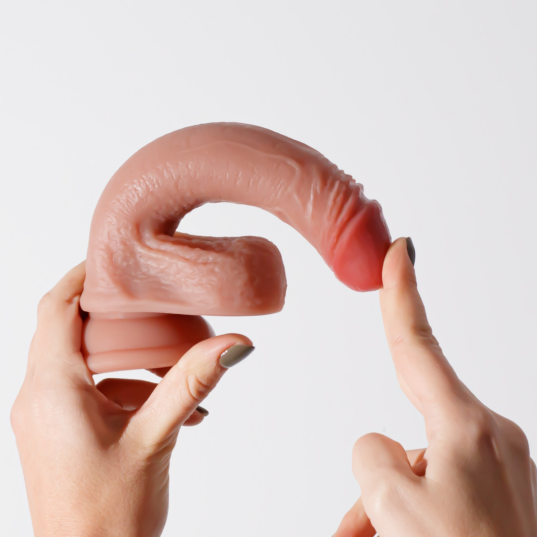 Inviktus - Liquid Silicone Dildo - 7 / 19 cm - Flesh - Image 8