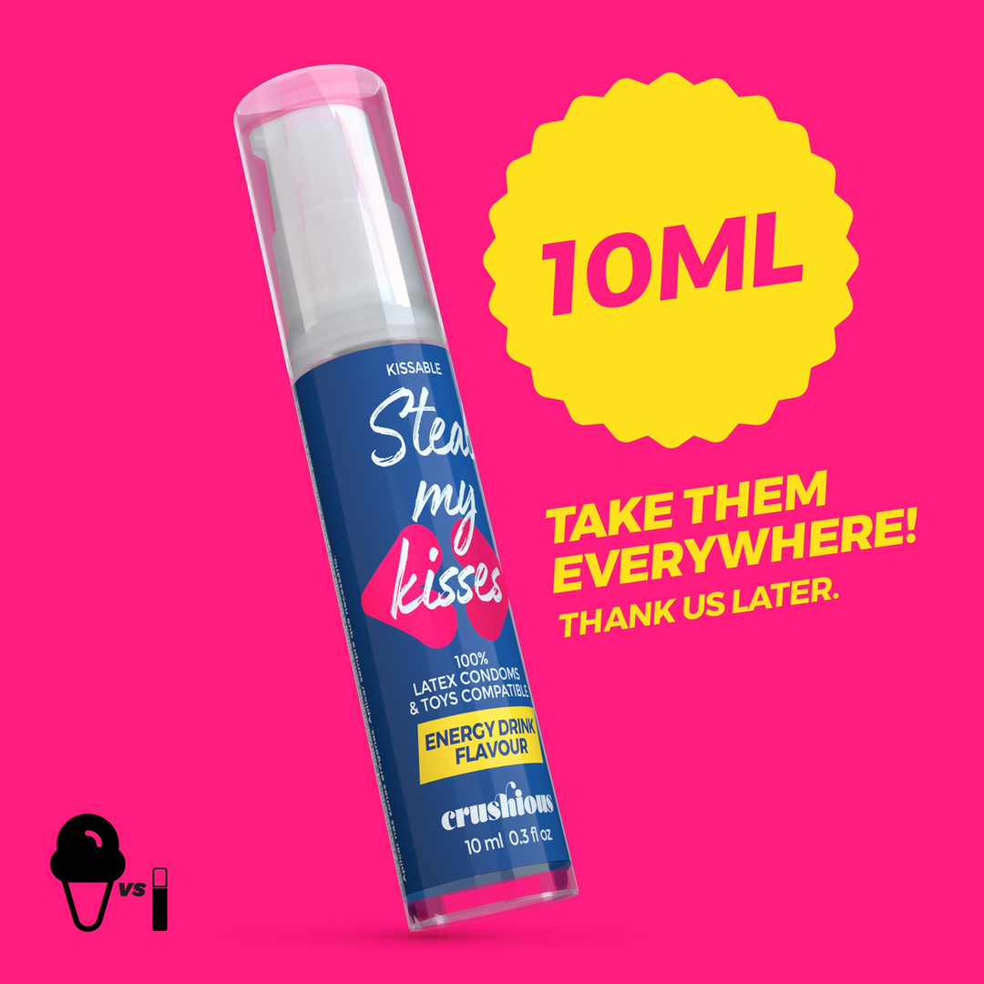 Steal My Kisses - Lubricant - Energy Drink Flavour - 0.3 fl oz / 10 ml - Image 4