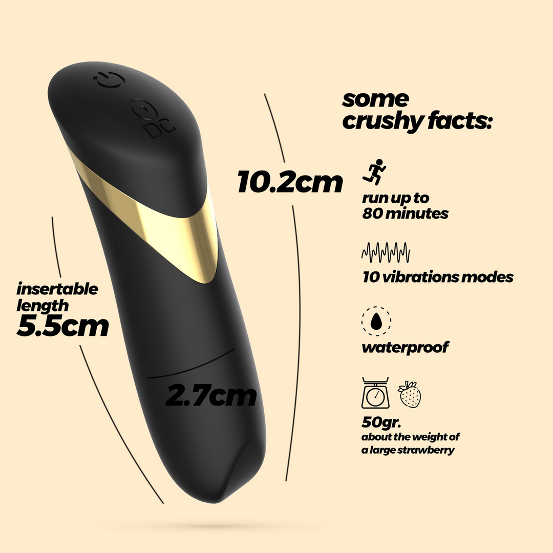 Blinders - Rechargeable Vibrating Bullet - Black - Image 6