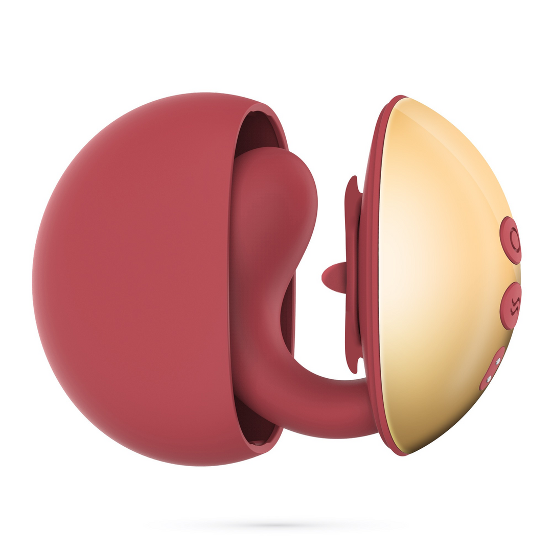 Arcane - Licking Couples Vibrator - Red/Golden - Image 5