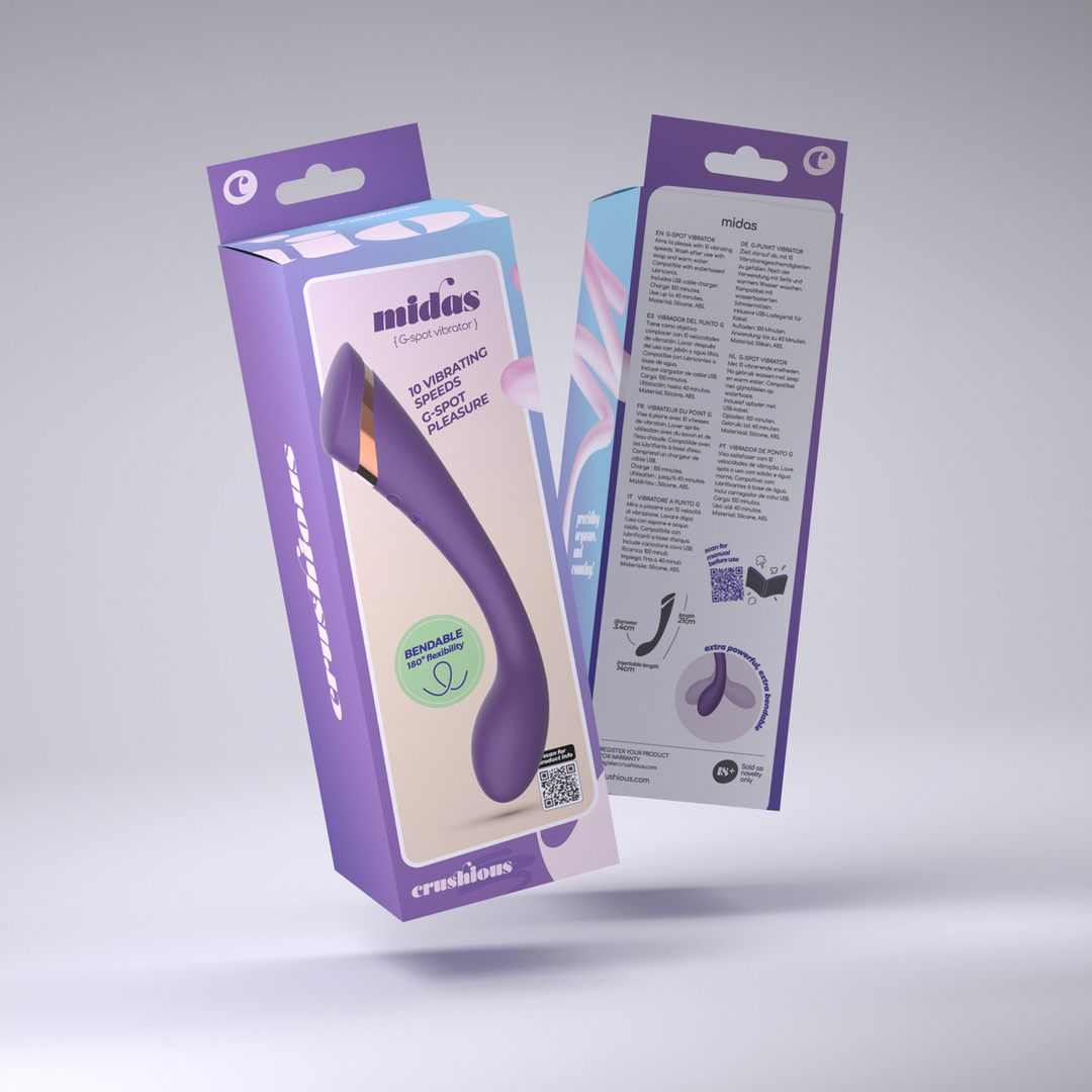 Midas - Bendable G-Spot Stimulator - Purple - Image 2