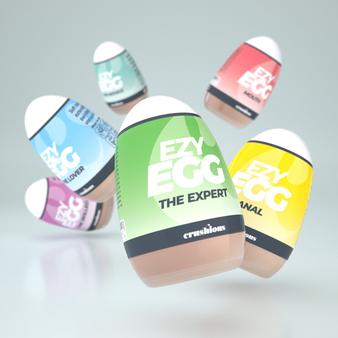 Ezy Egg - Masturbator Egg - 6 Pieces - Multicolor - Image 4