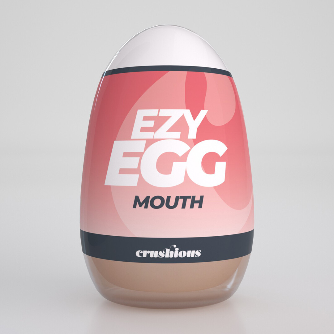 Ezy Egg - Masturbator Egg - Mouth - Red - Image 2