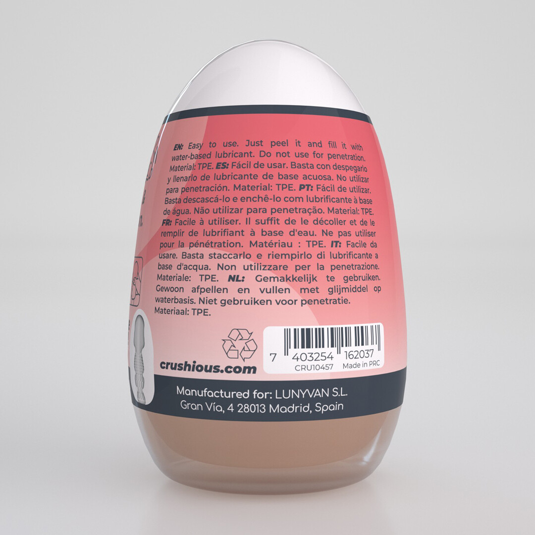 Ezy Egg - Masturbator Egg - Mouth - Red - Image 3