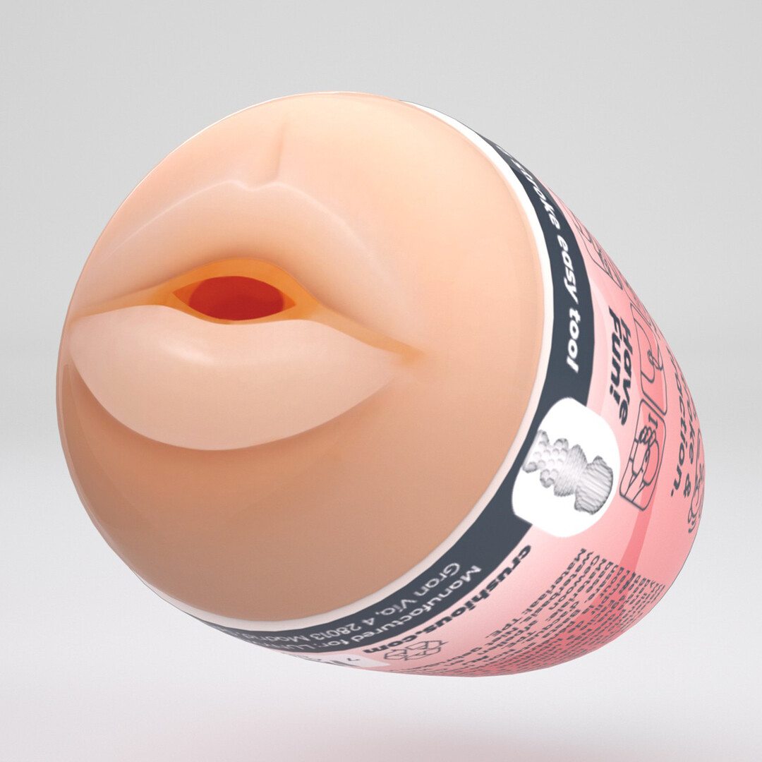 Ezy Egg - Masturbator Egg - Mouth - Red - Image 5