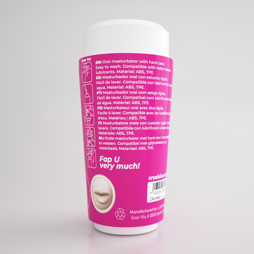 Fappucino Sweet Kiss - Oral Masturbator Cup - Pink - Image 3