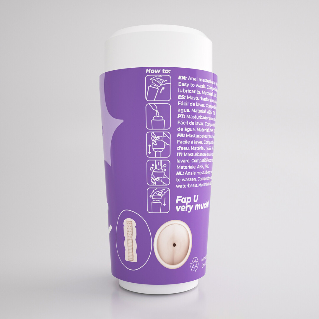 Fappucino Hot Buns - Anal Masturbator Cup - Purple - Image 4