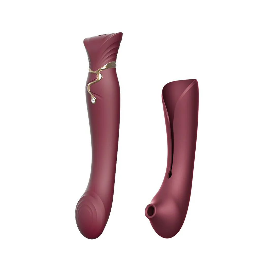 QUEEN SET wine red