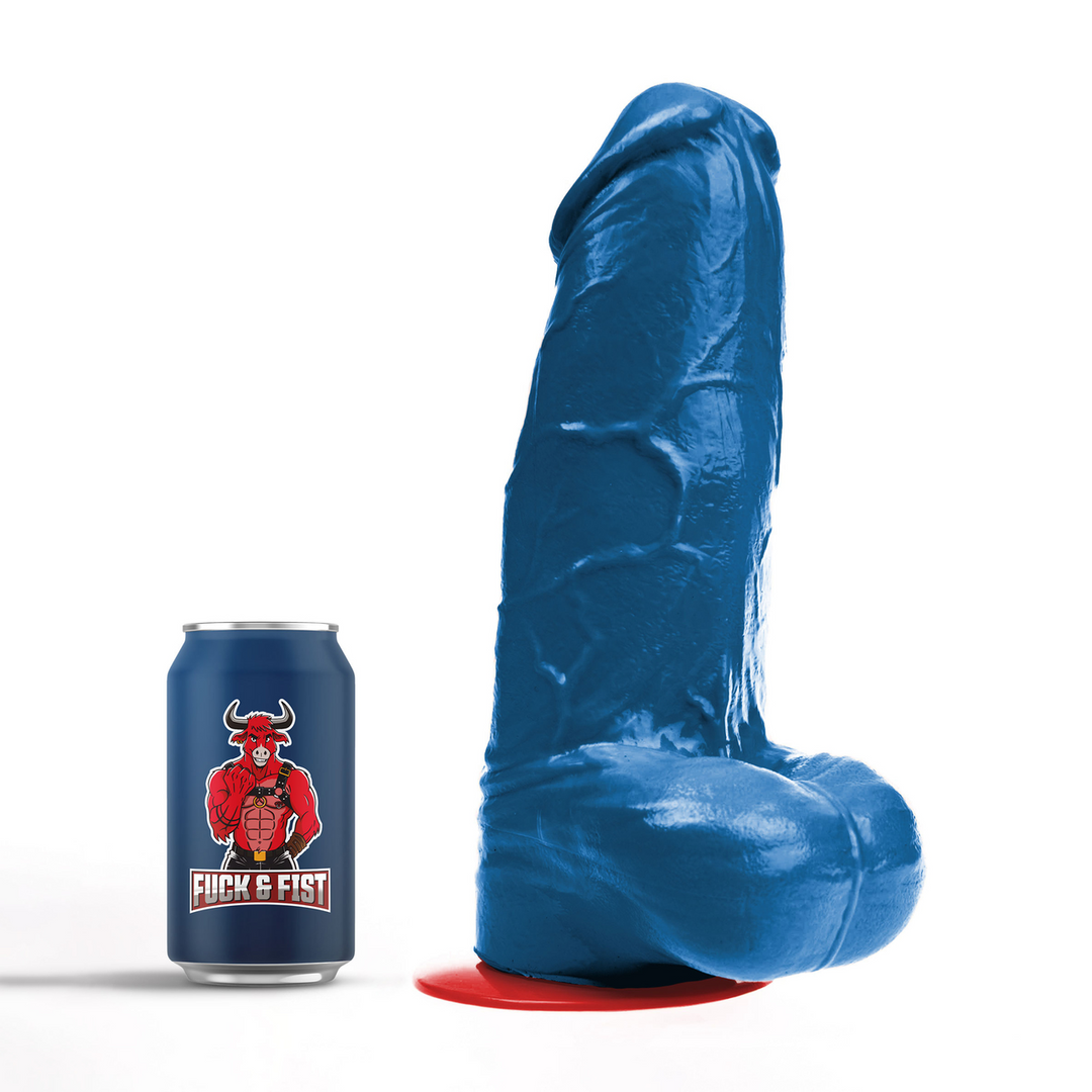 Freyr XL - Realistic Dildo with Balls - 8.3 / 21 cm - Blue - Image 5