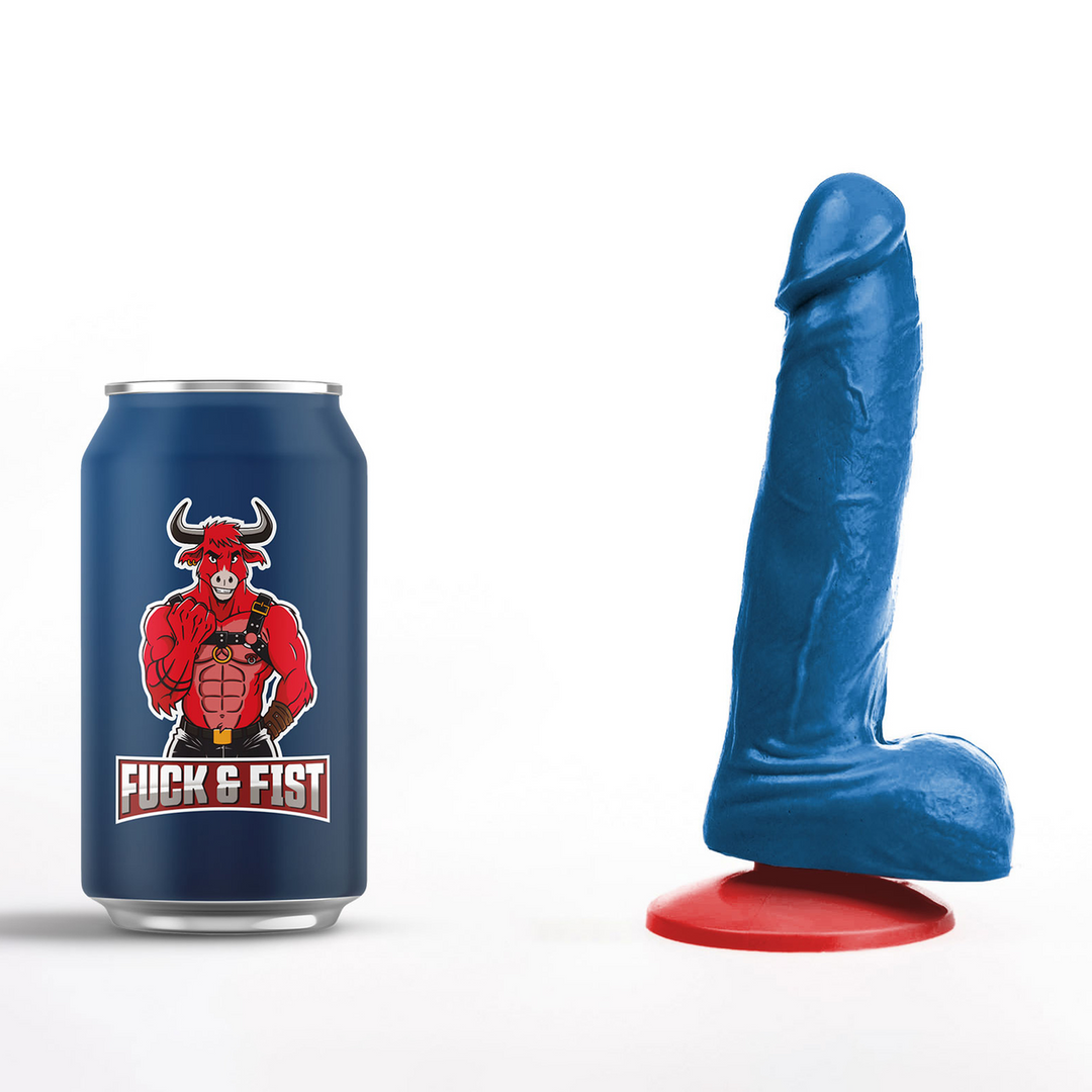 Hoenir S - Realistic Dildo with Balls - 5.1 / 13 cm - Blue - Image 5