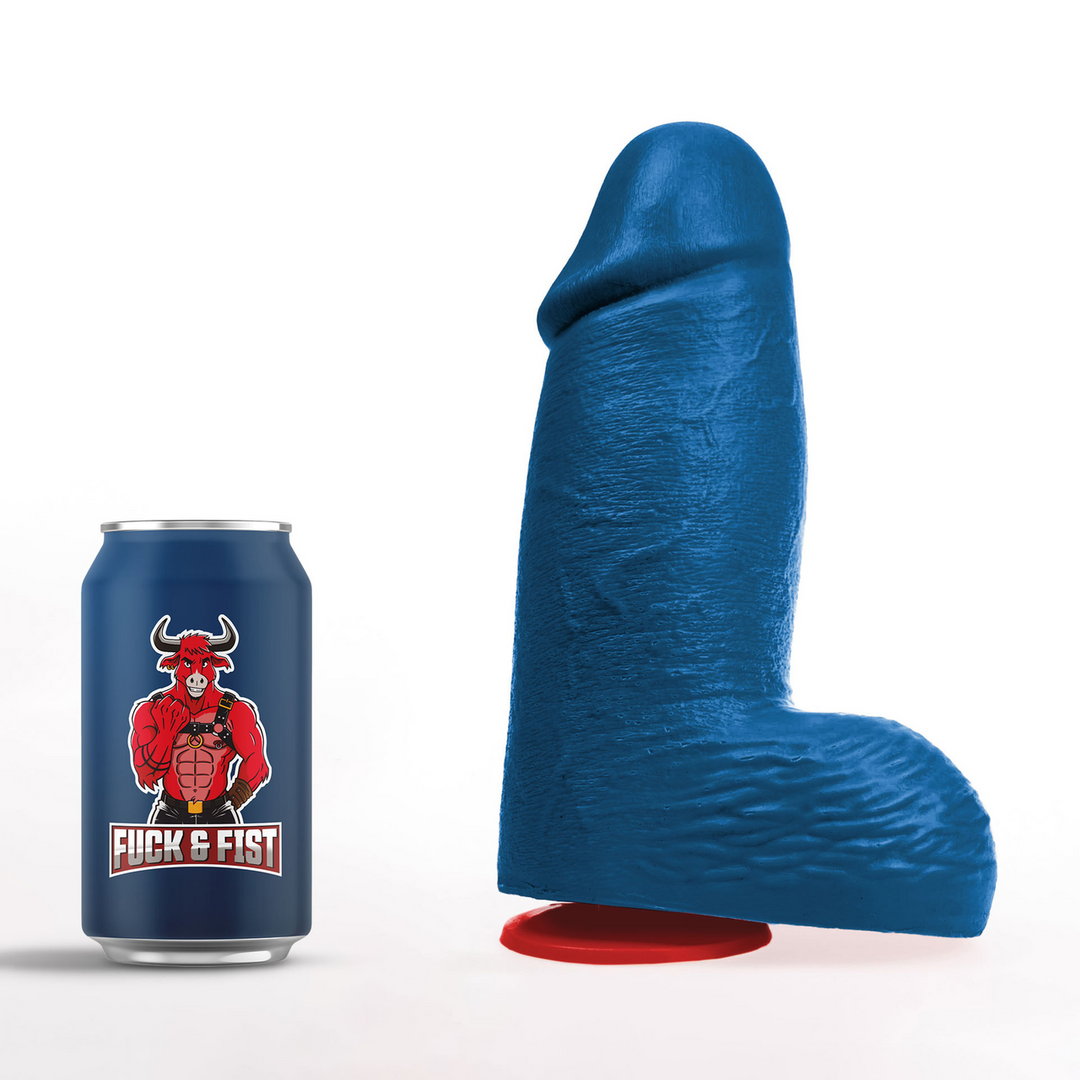 Dagr L - Realistic Thick Dildo with Balls - 6.7 / 17 cm - Blue - Image 6