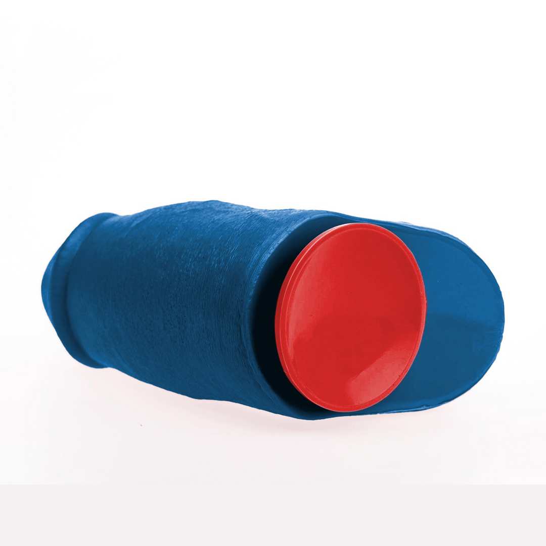 Dagr L - Realistic Thick Dildo with Balls - 6.7 / 17 cm - Blue - Image 3