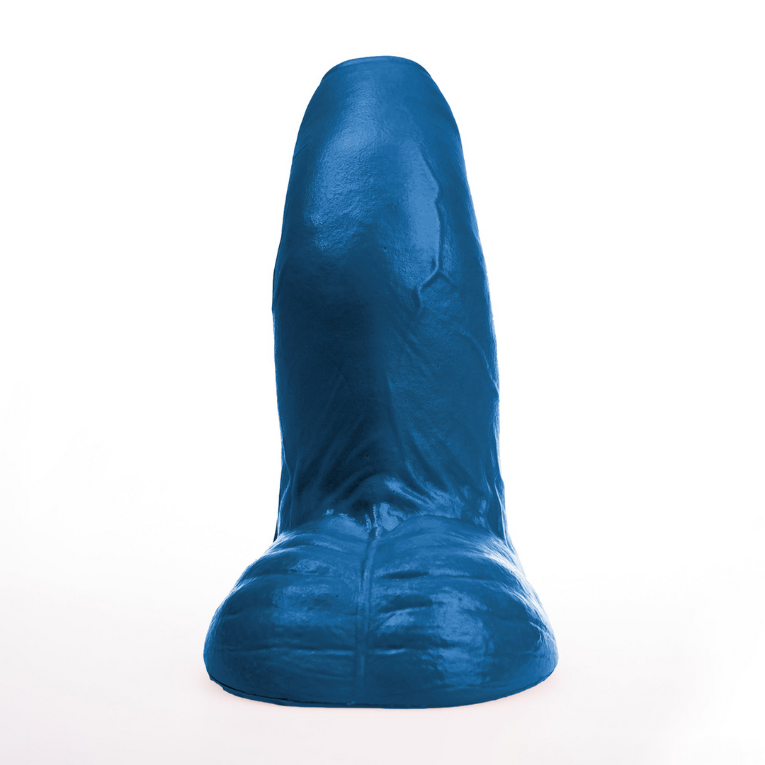 Buri XL - Realistic Curved Dildo with Balls - 10.6 / 27 cm - Blue - Image 2