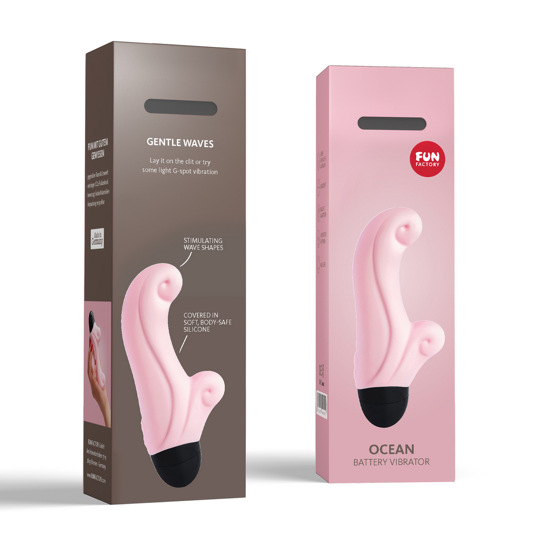 Ocean - Mini Vibrator - Baby Rose
