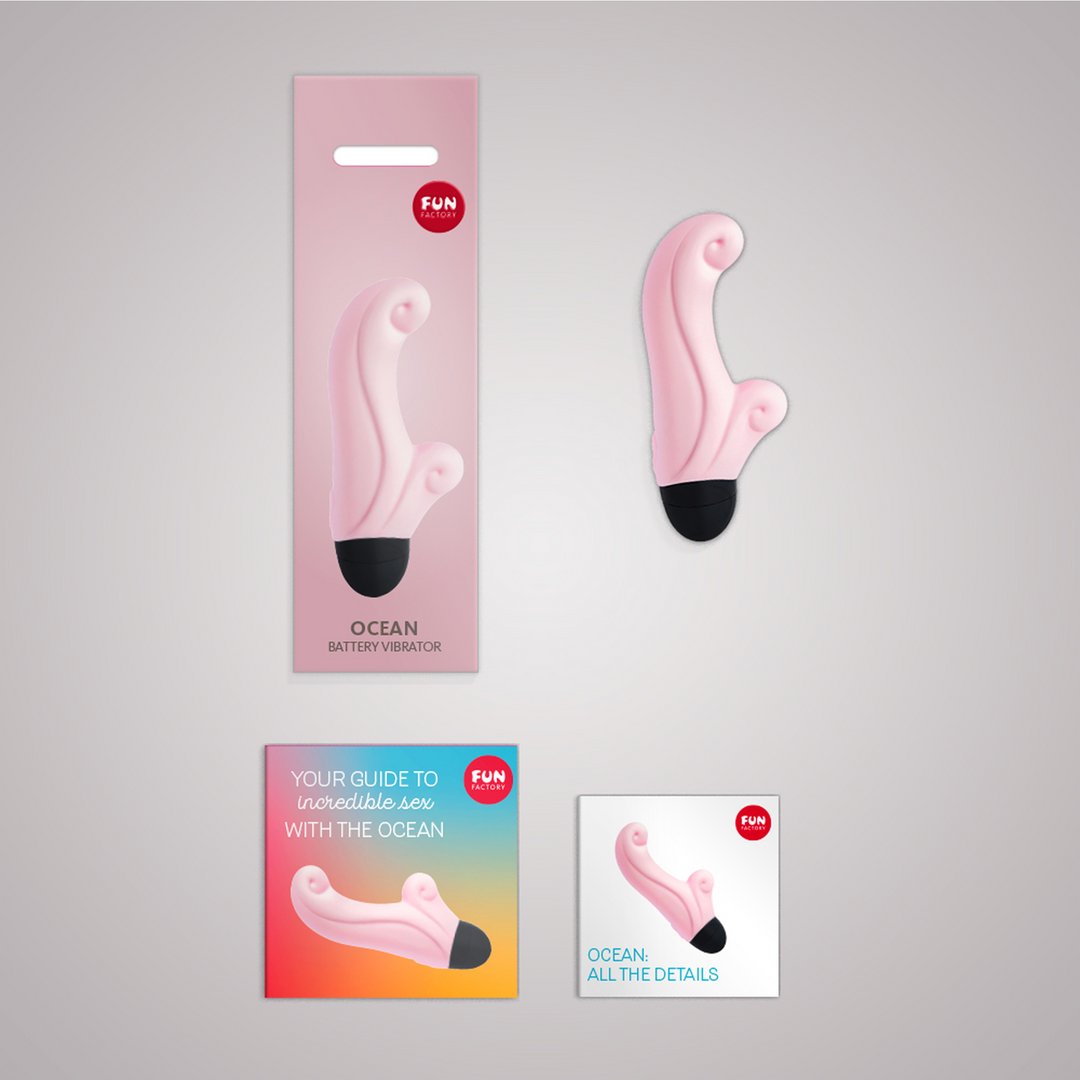 Ocean - Mini Vibrator - Baby Rose