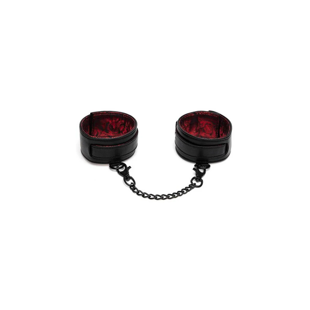 Sweet Anticipation Ankle Cuffs - Red