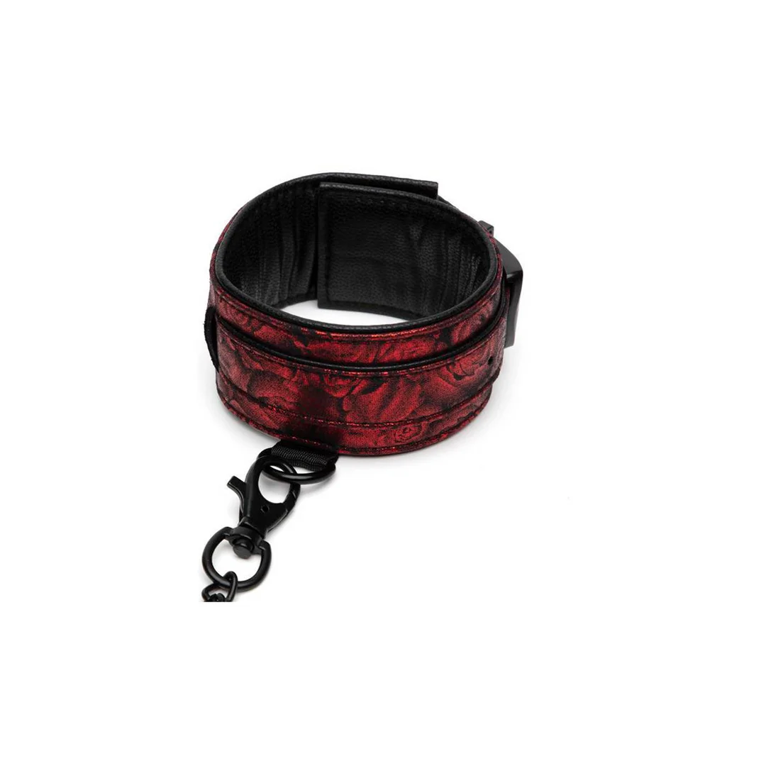 Sweet Anticipation Ankle Cuffs - Red