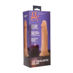 7.5 Inch Realistic Dildo - Flesh - flesh