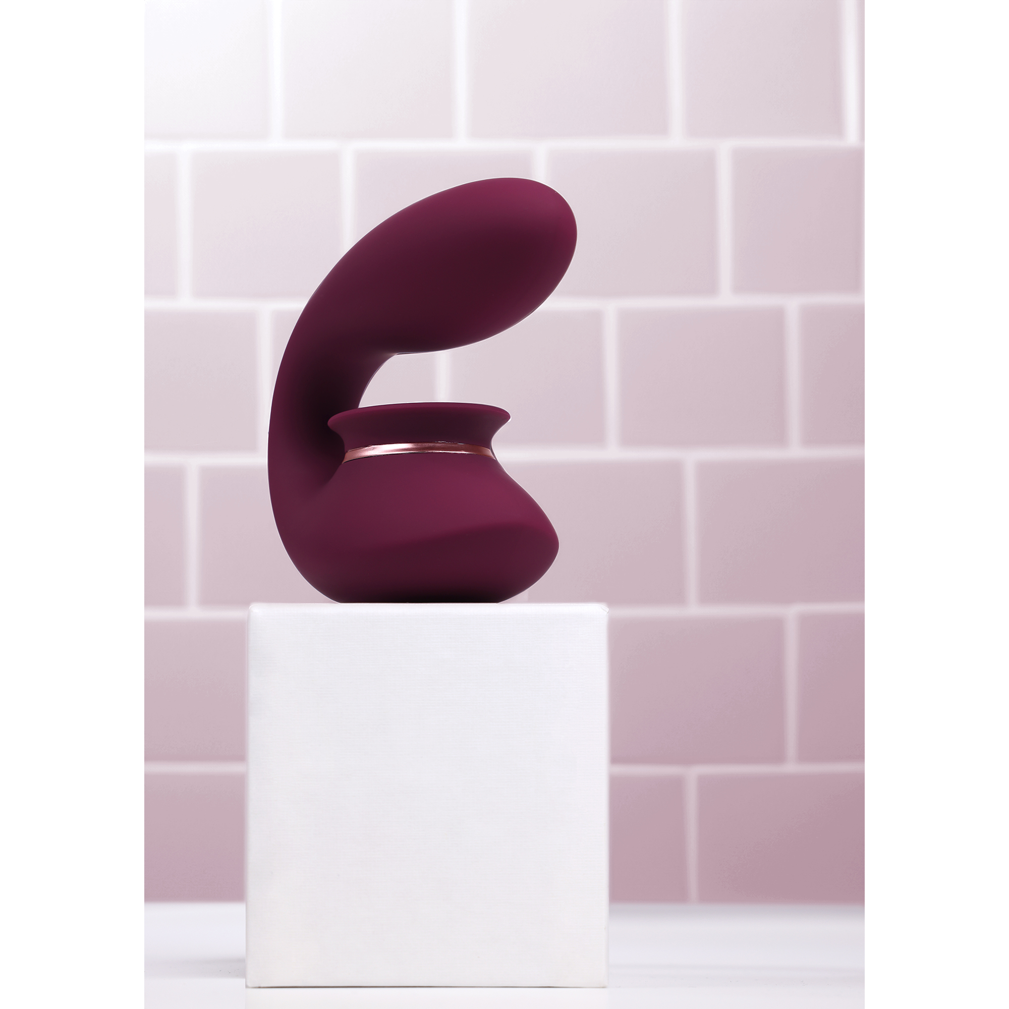 Twitch 3 - Rechargeable Vibrator and Suction - Burgundy