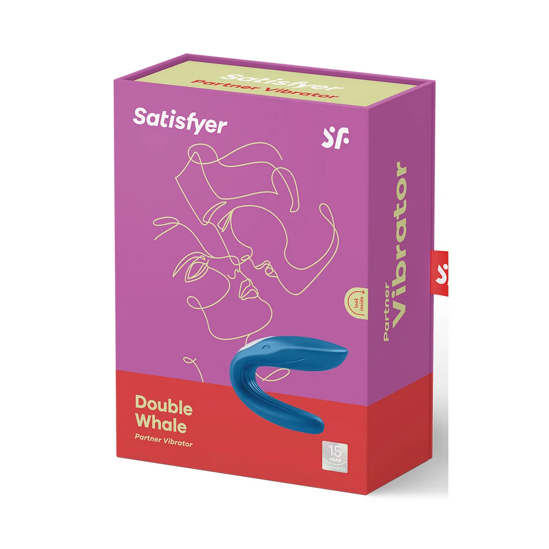 Double Whale Partner Vibrator - Blue