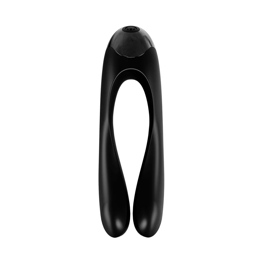 Candy Cane Finger Vibrator - Black