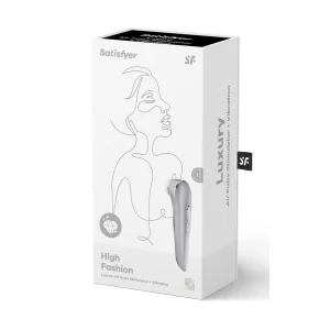 High Fashion Air Pulse Stimulator + Vibration - Silver - silver