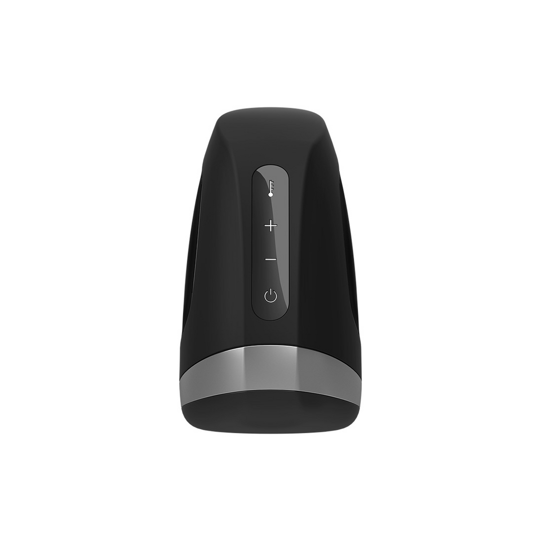Men Heat Vibration - Heating and Vibrating Masturbator - Black - Image 5
