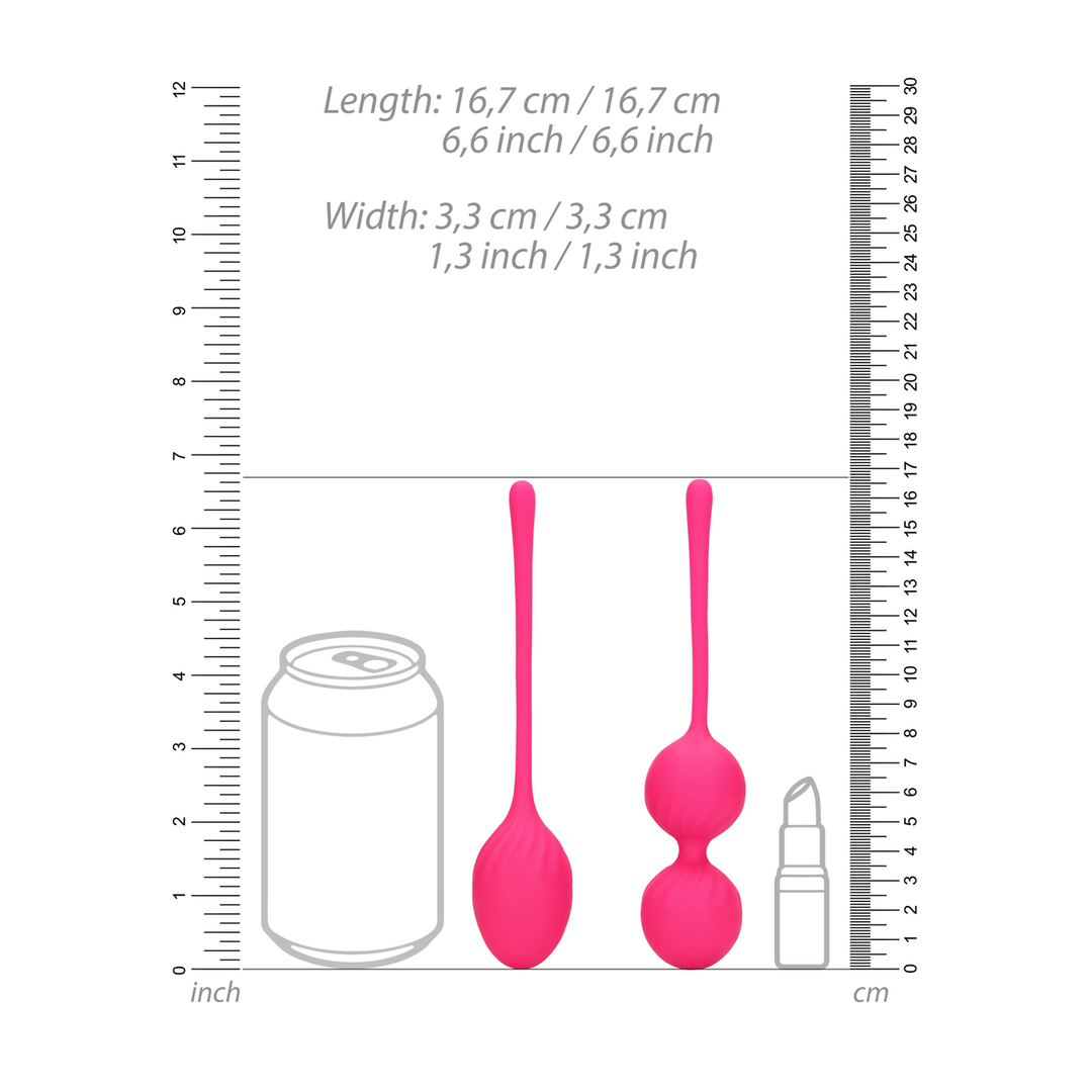 2 Piece Thumping Kegel Ball Set - Wild Strawberry - Image 8