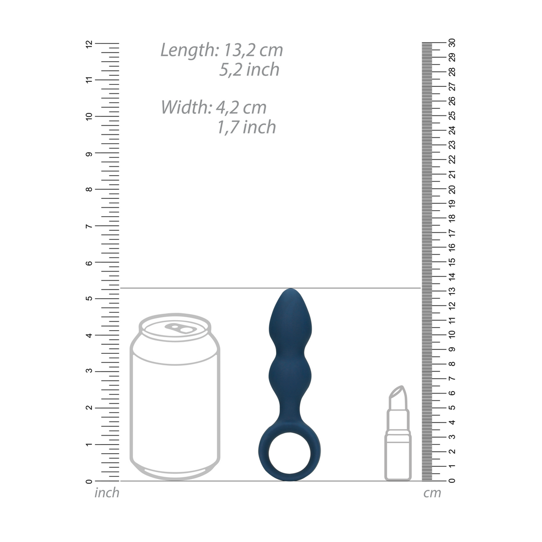 Teardrop Shaped Anal Plug - Small - Baltic Blue - Image 9