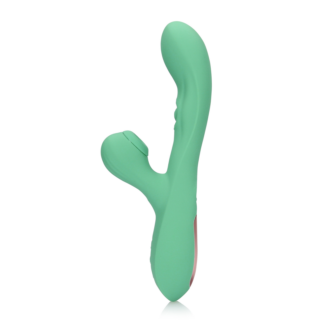 Pulse Wave and Tongue Flickering Rabbit Vibrator - Blue Grass - Image 6