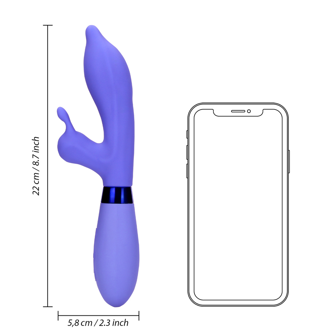 Silicone Pointed Rabbit Vibrator - Protanopia - Image 10