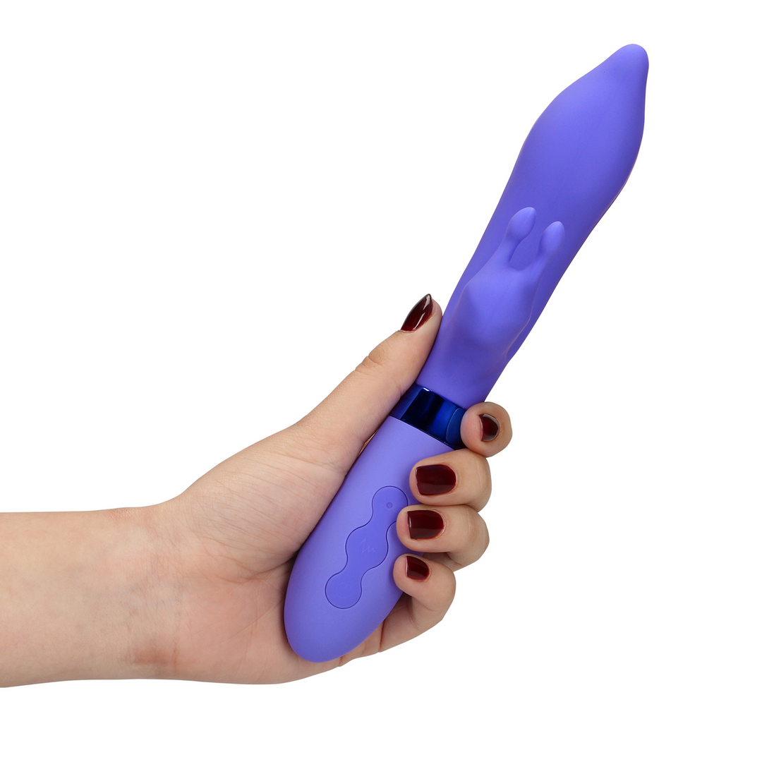 Silicone Pointed Rabbit Vibrator - Protanopia - Image 11