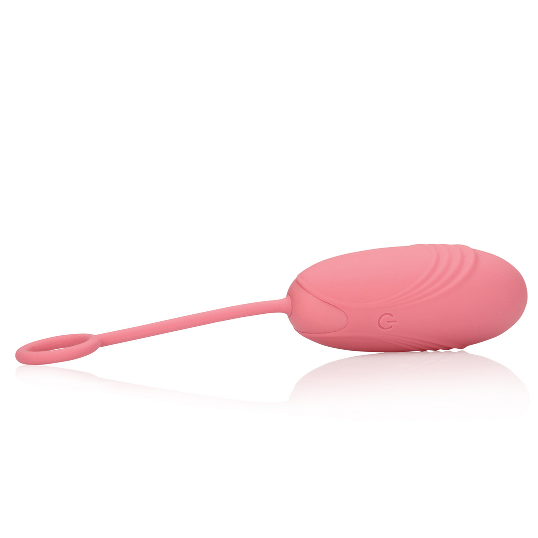 Ultra Soft Silicone Egg Vibrator with Remote Control - Pink Arabesque - Image 5