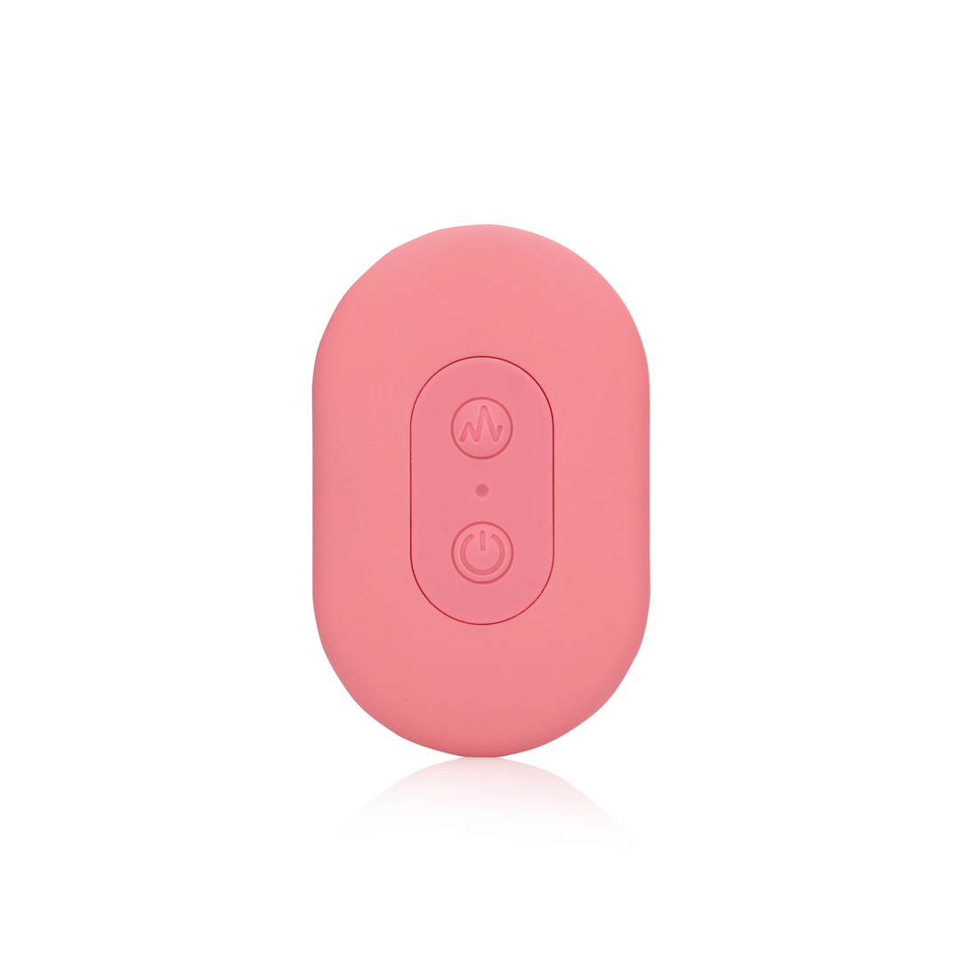 Ultra Soft Silicone Egg Vibrator with Remote Control - Pink Arabesque - Image 6