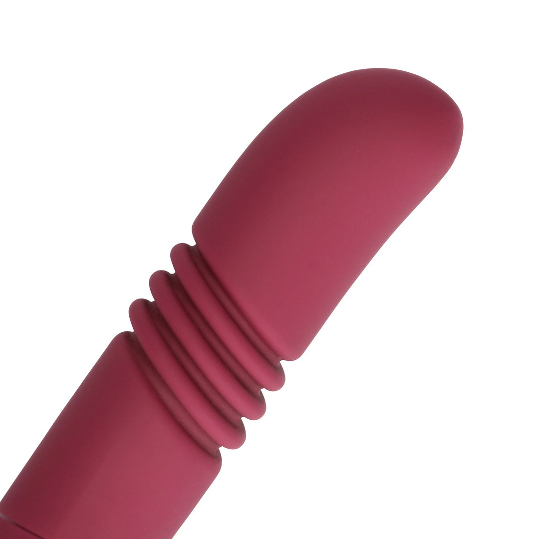 Double-Sided Thrusting Vibrator - Merlot Grape - Image 8