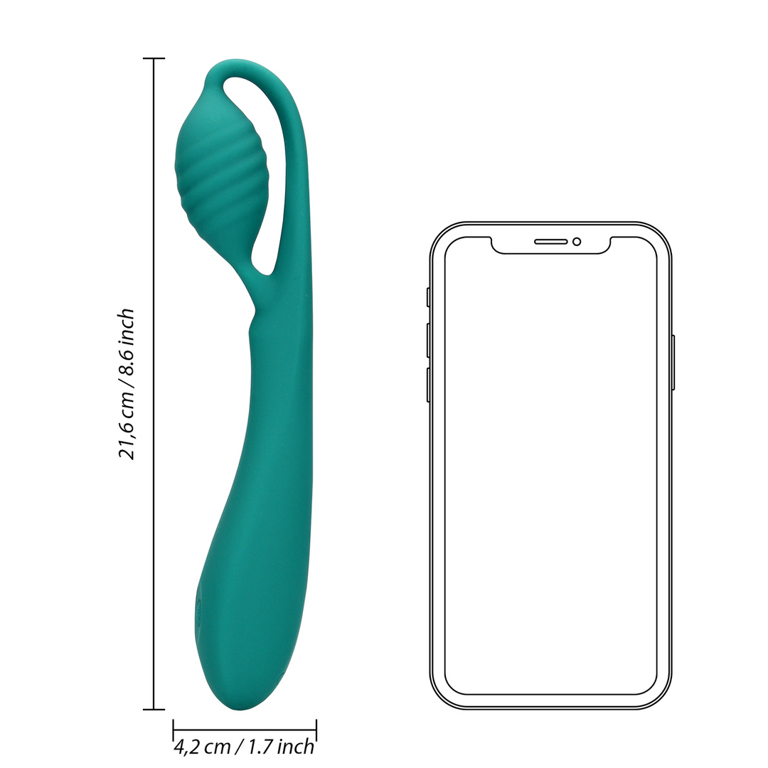 G-Spot Vibrator with Bead - Blue Grass - Image 10
