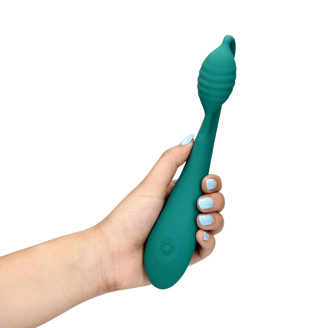 G-Spot Vibrator with Bead - Blue Grass - Image 11