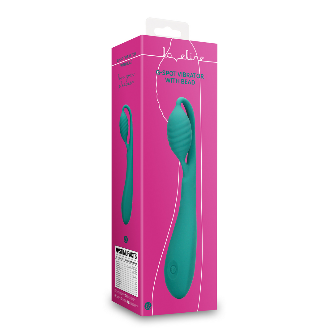 G-Spot Vibrator with Bead - Blue Grass - Image 2
