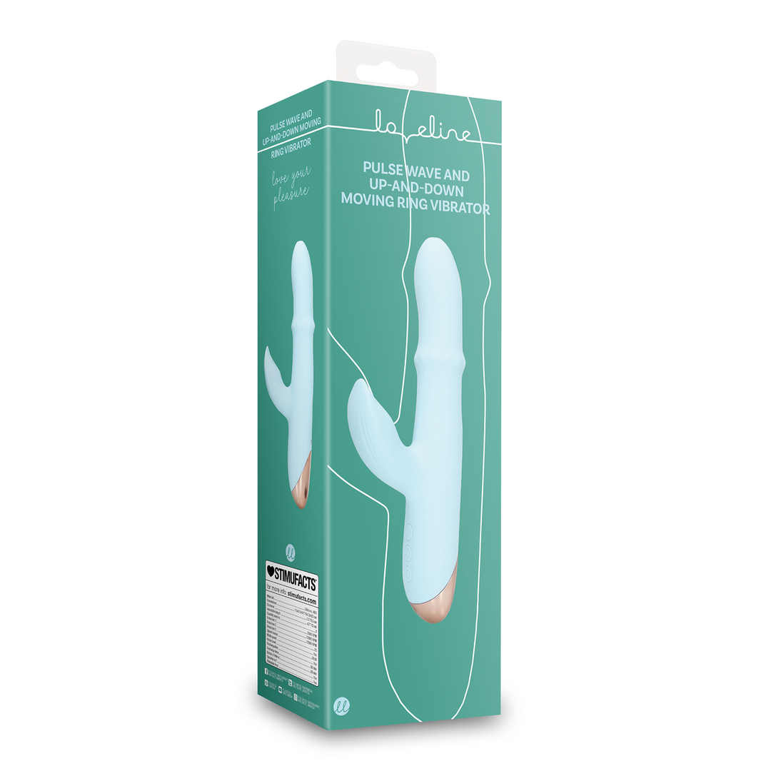 Pulse Wave and Up-and-Down Moving Ring Vibrator - Arctic Blue - Image 2