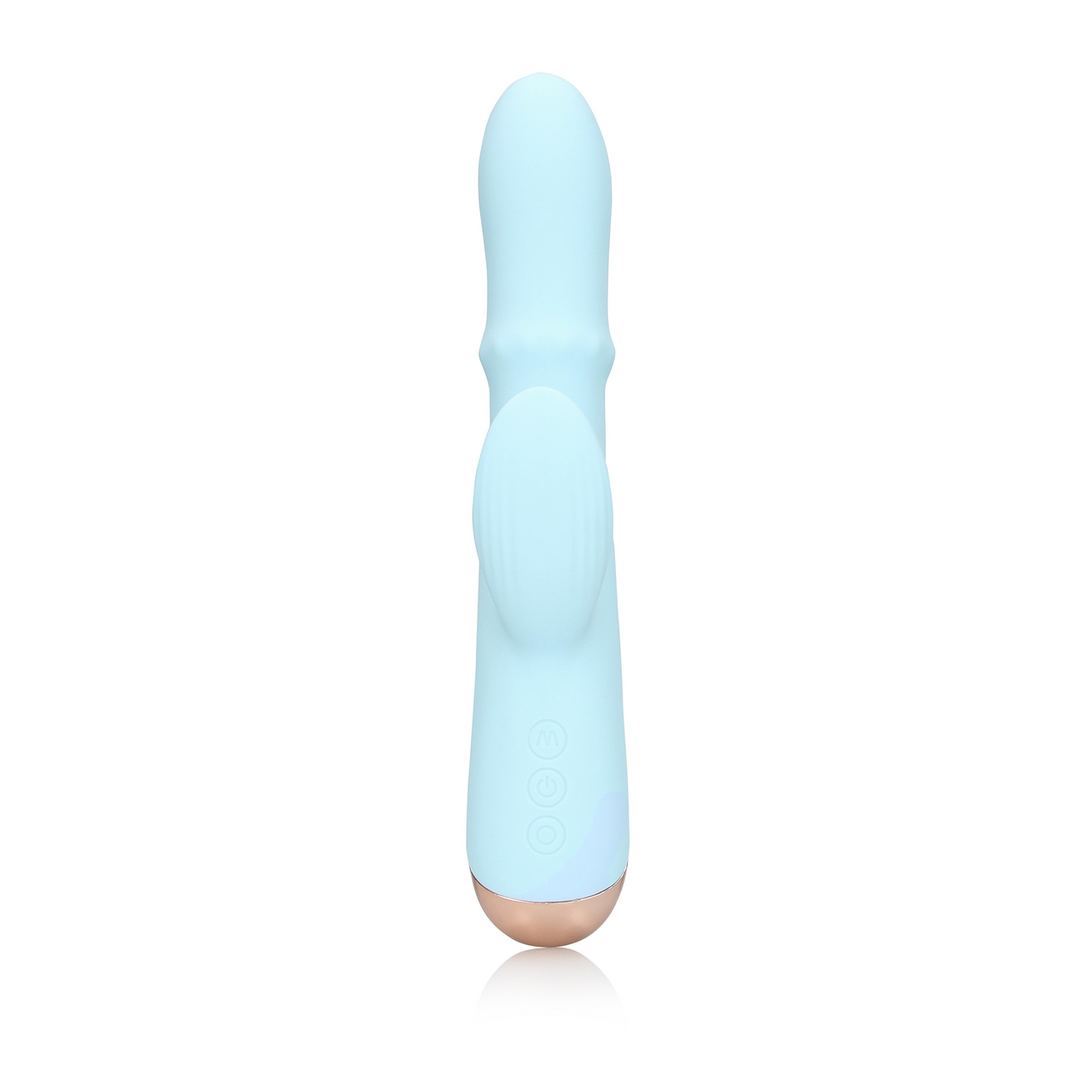 Pulse Wave and Up-and-Down Moving Ring Vibrator - Arctic Blue - Image 5