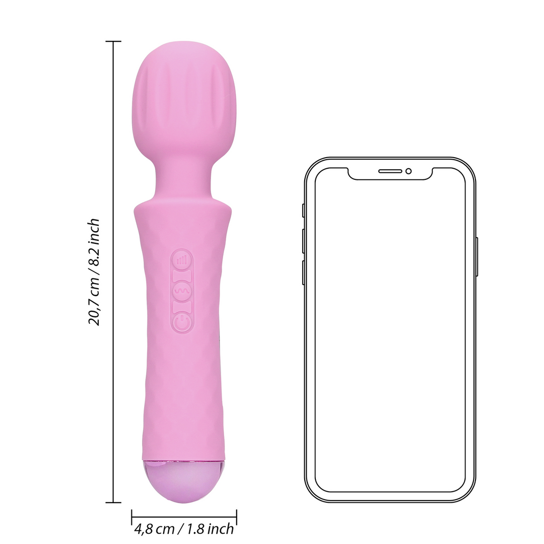Small Wand Vibrator - Exotic Fuchsia - Image 9