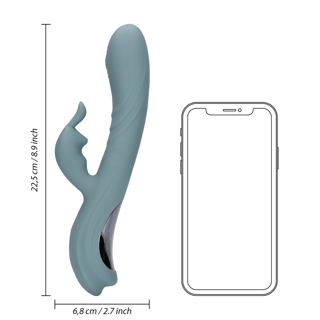 Fingering Motion Rabbit Vibrator - Weathervane Grey - Image 10