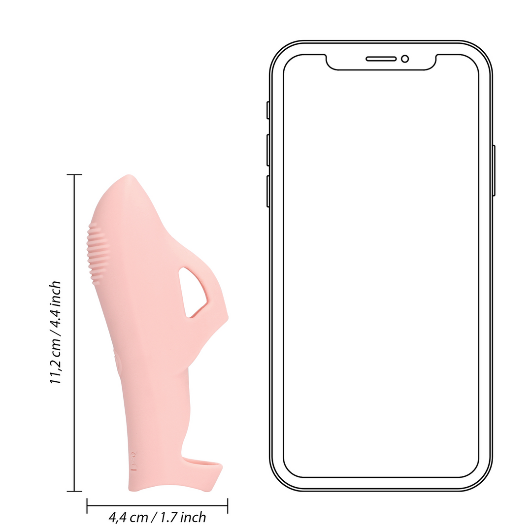 Silicone Finger Vibrator - Touch of Pink - Image 9
