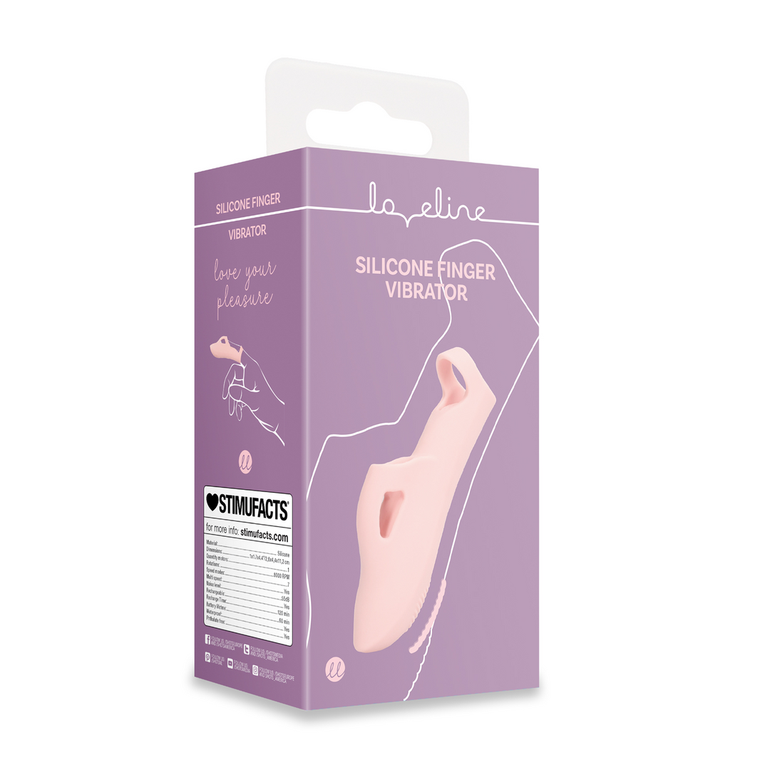Silicone Finger Vibrator - Touch of Pink - Image 2