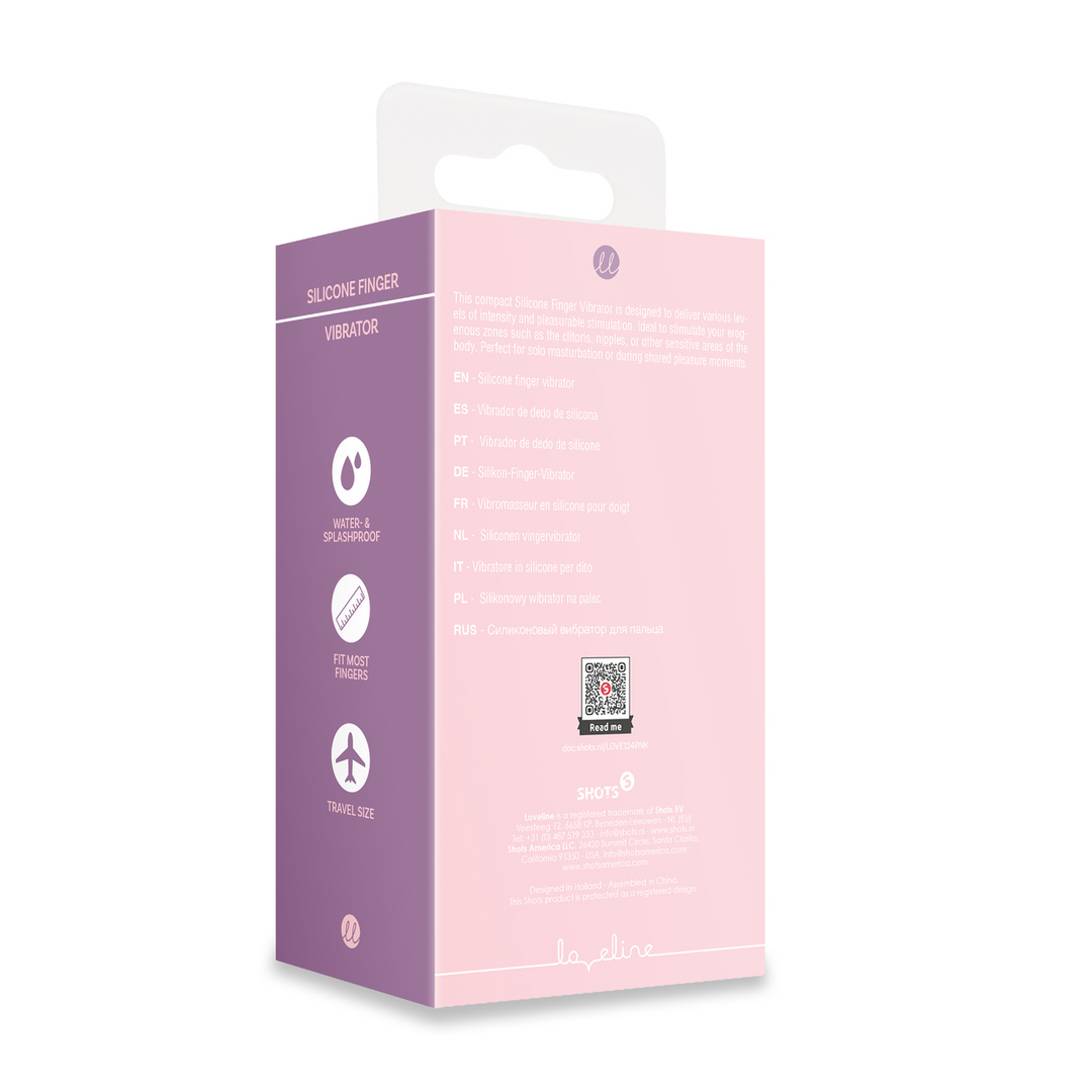 Silicone Finger Vibrator - Touch of Pink - Image 3