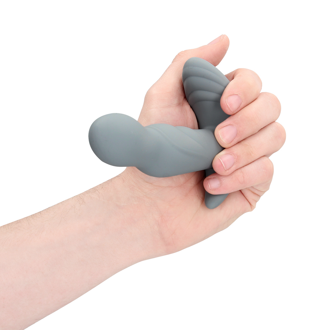 Rotating Prostate Stimulator with Remote Control - Gotham Grey - Image 10